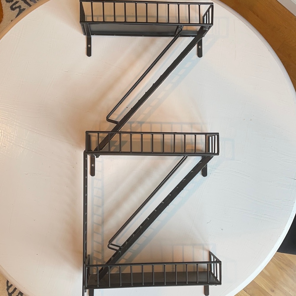 Fire escape shelf or spice rack